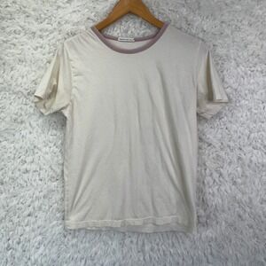 Industry of All Nations IOAN Ringer Tee pink and cream